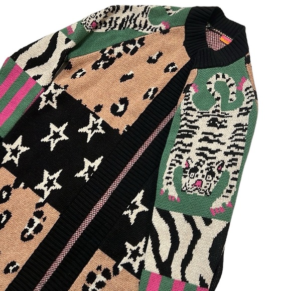 NWOT Anthropologie Starry Leopard Cardigan - Picture 10 of 16